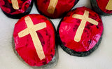 ~Hand made paper Prayer Rocks~ Red Rose!