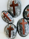 ~Hand made paper Prayer Rocks~ Chestnut sunshine!