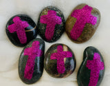 ~Prayer Rock~ Sparkles Edition!  Color: Fuchsia Rose...