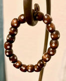 ~Handmade wooden bracelet (**Bracelet Only) made with Dark Almond loose bead~