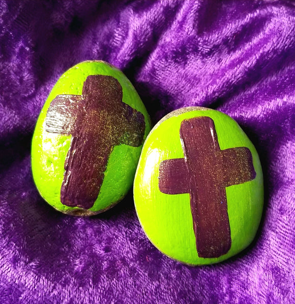 Prayer Pebbles for Kids: Lime & Grape