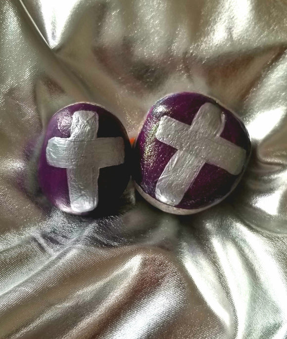 Prayer Pebbles for Kids: Plum & Silver